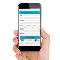 Online card payment page - Widget