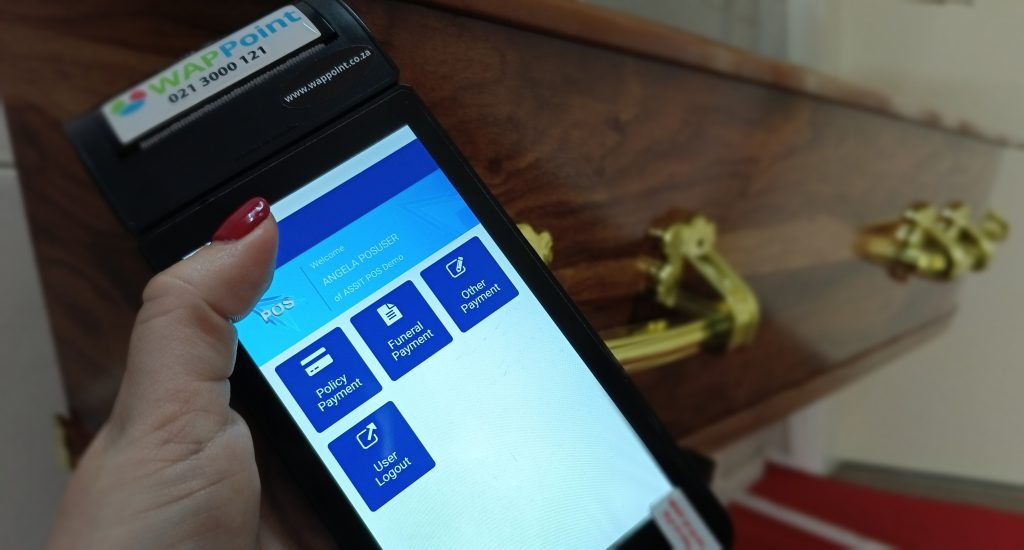WAPPoint printPOS card machine funeral policy app